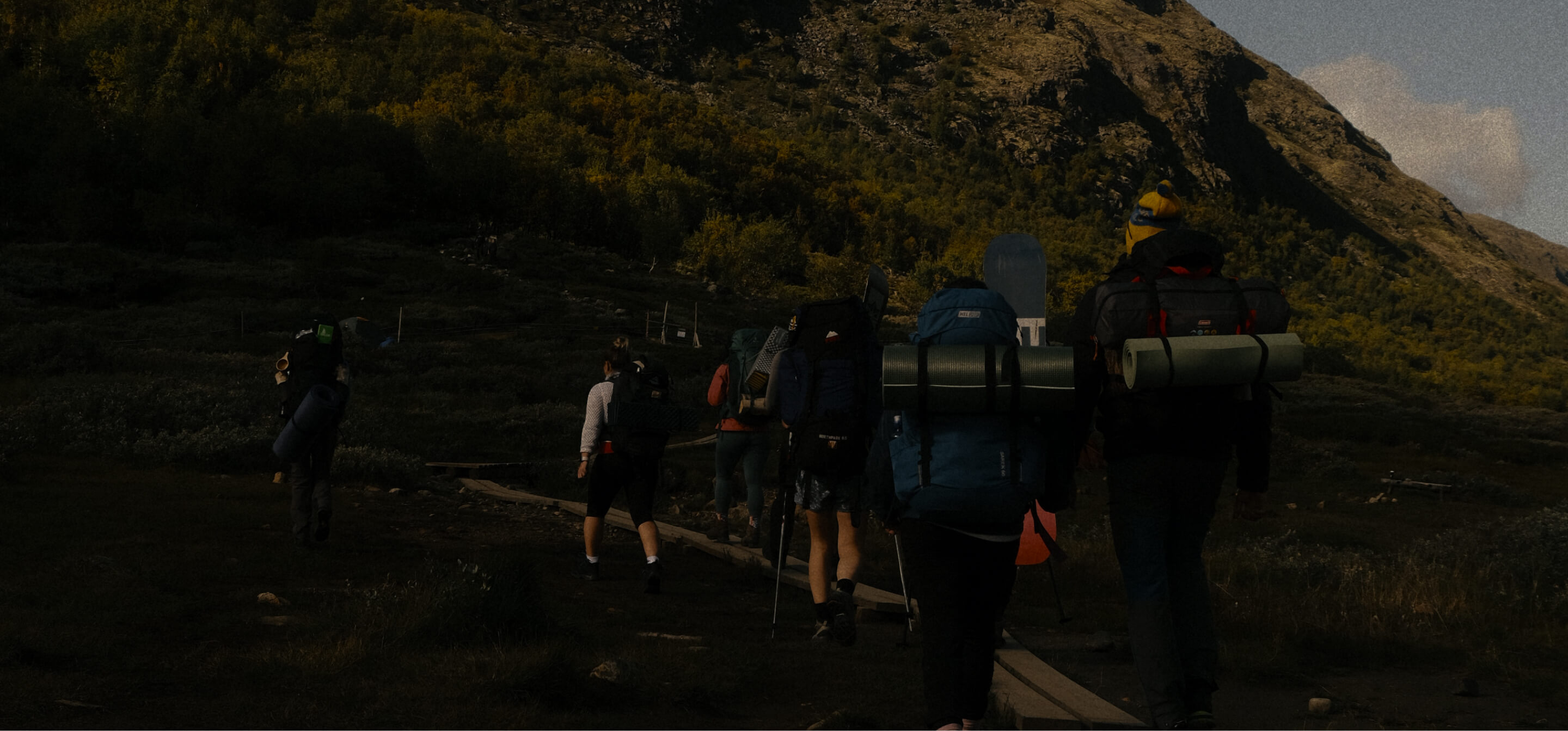 Group trek in the Himalayas